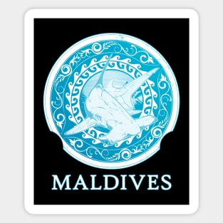 Republic of the Maldives Hammerhead Shark Sticker